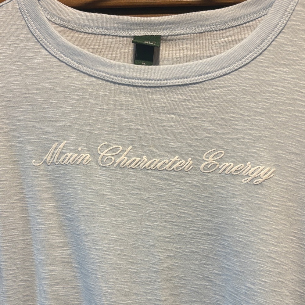 Short Sleeve blue tee main character